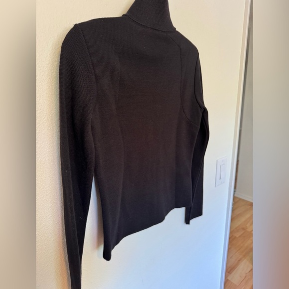 Prada Sport Womens Half Zip Wool Black Red Size 38 XS SEE PHOTOS - Picture 3 of 10